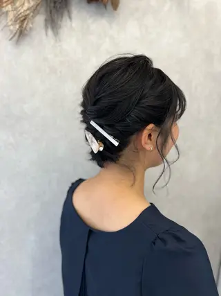 ミディアム ヘアアレンジ hair room HARU所属・伊藤 栄子のヘアスタイル