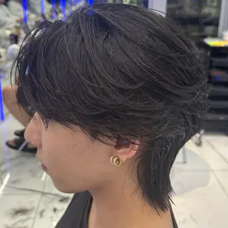 ショート カラー パーマ メンズ MEN'S HAIR SENSE 神南 【メンズヘア センス 】所属・♥️モテ髪美容師♠️ REIのヘアスタイル