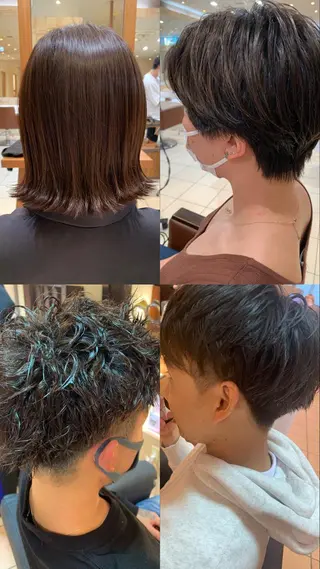 ショート メンズ ハイトーンカラー🩵 耳ツボジュエリー👂のその他イメージ