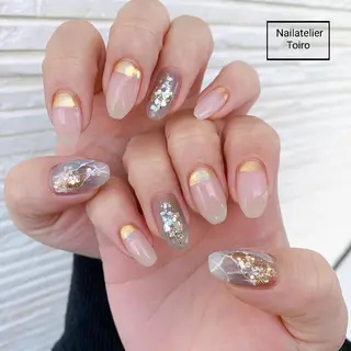 セミロング ネイル ☺︎山部 志麻☺︎のネイルデザイン