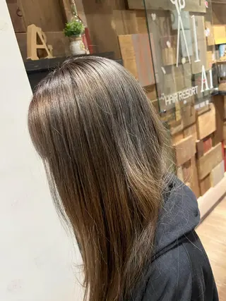 ロング カラー 🌙透明感カラー／ 丁寧施術｜松本のヘアスタイル