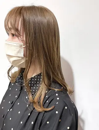 セミロング 田中 亜沙美のヘアスタイル