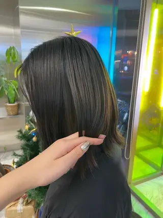 セミロング カラー カンナ【Y2Kネイル /コーンロウ】のネイルデザイン