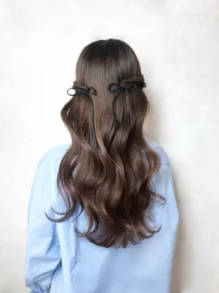 ロング hair make applause.所属・小賀 栞奈のヘアスタイル