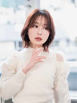 ミディアム カラー 阿田 悠士朗のヘアスタイル