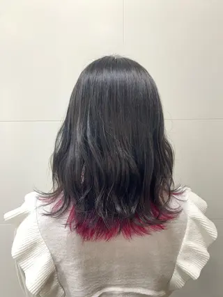 セミロング カラー 山下恋佳/矢場町/ ブリーチ/ショートのヘアスタイル