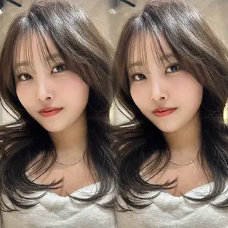 セミロング 高屋敷 陸のヘアスタイル