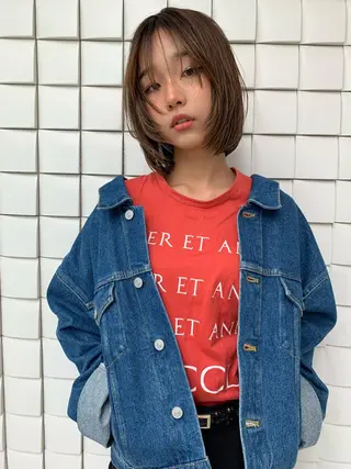 ショート カラー 似合わせウルフ/ レイヤー/山本祐輔のヘアスタイル