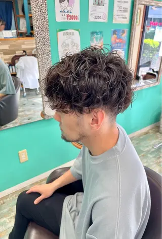 ショート パーマ メンズ FUN hair　make所属・鈴木 令子のヘアスタイル