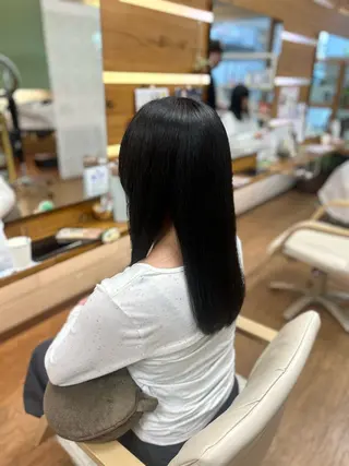 ロング 神谷 千明のヘアスタイル