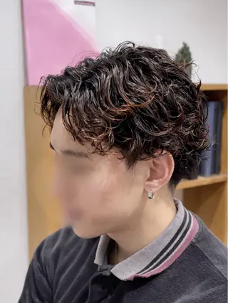 ミディアム パーマ メンズ Koki/ メンズ特化のヘアスタイル