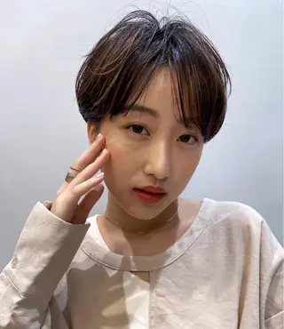 ショート カラー レイヤー/大人ボブ 渡邉【日吉美容室】のヘアスタイル