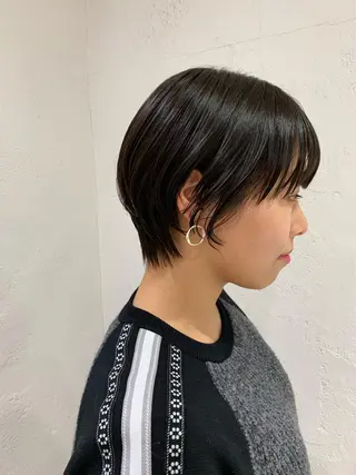 ショート 🫧透明感カラー/ ボブ/小笠原汐海🪽のヘアスタイル
