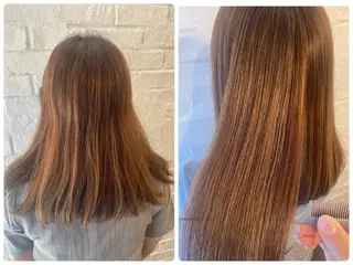 ミディアム 艶髪矯正|ダイオウ シュナのヘアスタイル