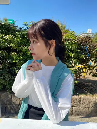 セミロング putri店長 和田鈴采のヘアスタイル