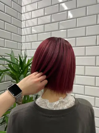 ショート カラー ヘアアレンジ newi赤羽 HINATAのヘアスタイル