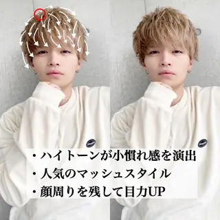 カラー メンズ Loy所属・メンズヘア特化 パーマ 縮毛矯正🔷のヘアスタイル