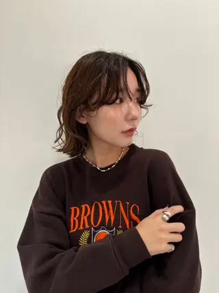 ショート パーマ 垣内 奈緒のヘアスタイル