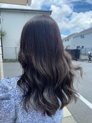 セミロング カラー 🪼高評価🪼 💎柴崎の藤咲💎のヘアスタイル
