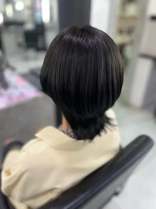 ミディアム カラー 杉山 愛のヘアスタイル