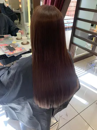 ロング カラー 羽エクステ🩷 🤍まき🤍のヘアスタイル