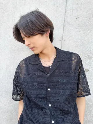 ショート カラー パーマ メンズ 【メンズサロン】 BLUCK 横浜のヘアスタイル