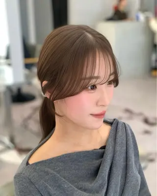 ロング 🎀韓国風顔周り× 透明感/梅田/アリサのヘアスタイル