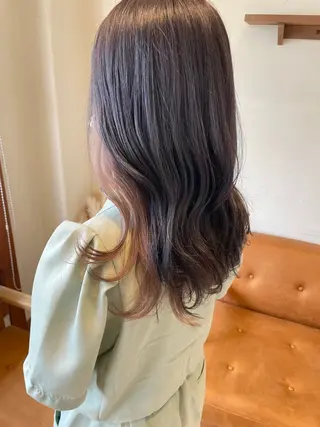 ロング カラー 片山千晴✨ツヤ髪 ✨顔まわりカット✨のヘアスタイル