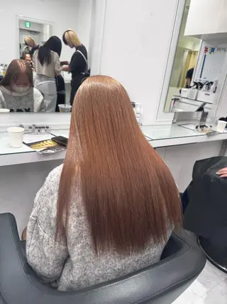 ロング カラー ヘアアレンジ 透け上品ハイトーン 職人ゆうと🤍のヘアスタイル