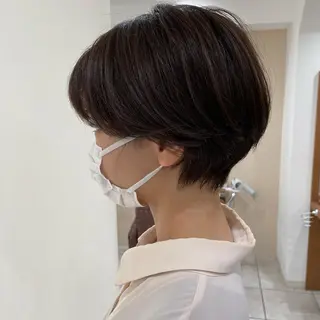 ショート 巻けるケア縮毛矯正✨ ケアカラー✨山下のヘアスタイル