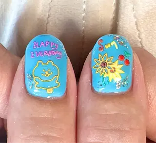 ネイル キャンアイドレッシー六本木店所属・MIKA／耳ツボ ／マグネットネイルのネイルデザイン