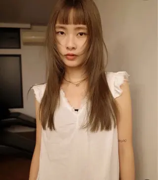 ロング カラー 似合わせカット⚪︎ ／フェイスレイヤーのヘアスタイル