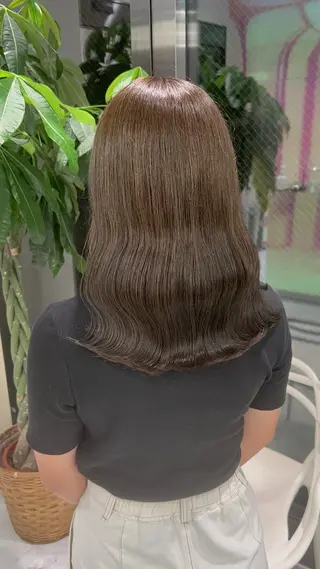 セミロング カラー ヘアアレンジ ブリーチなしの達人 🌈KAITOのヘアスタイル