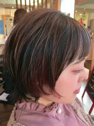 ショート カラー 栞美容室所属・三浦 健太郎のヘアスタイル