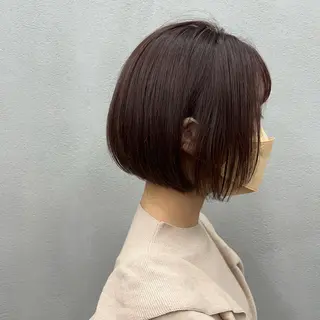 ショート 🌱小顔魅せカット 透明感カラー/泉綺のヘアスタイル