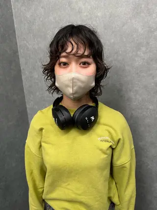 ミディアム 古沢 新のヘアスタイル