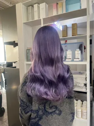 ロング カラー なな ハイトーン/艶髪✨️のヘアスタイル