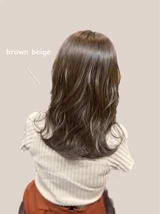 セミロング カラー 艶髪🌈ムラカミ サキのヘアスタイル