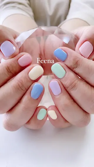 ネイル amu nail. RINAのネイルデザイン