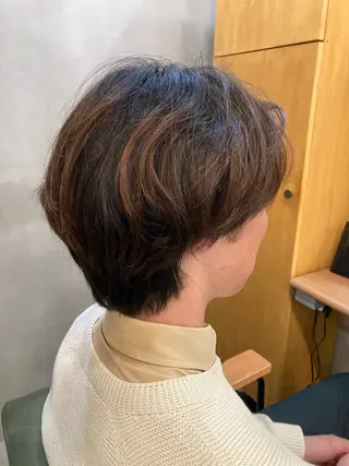 ミディアム メンズ レディースカット/大 船/サイトウアレンのヘアスタイル