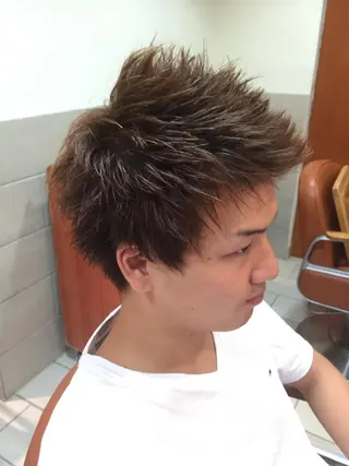 ショート ミディアム カラー パーマ ヘアアレンジ メンズ 可愛いを作る神 ナオヒロのヘアスタイル