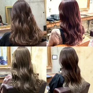 セミロング カラー ✂︎cadre✂︎ 🪶かまだれいし🪶のヘアスタイル