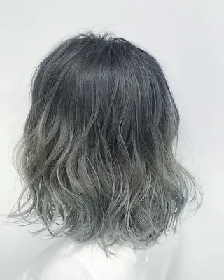 ミディアム カラー 髪質改善×METEO 店長 貞松直也のヘアスタイル