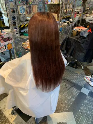 ロング カラー ヘアアレンジ haco+所属・🌈派手髪エクステ ブレイズ🌈ひろとのヘアスタイル