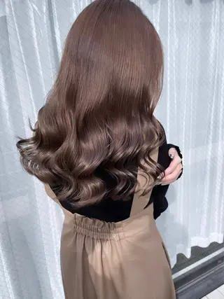 セミロング カラー ヘアアレンジ ボブ/ダブルカラー 縮毛矯正/支持多数のヘアスタイル