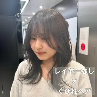 セミロング カラー 🌈【透明感・韓国 ヘア】YUYA🌈のヘアスタイル