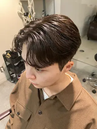 ショート パーマ メンズ パーマ特化/フェザー パーマシャドウ/真生のヘアスタイル