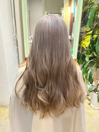 カラー さわ/ 博多/色素薄めカラーのヘアスタイル