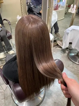 ロング カラー フェザーパーマ🌙 毛流れ yuzukiのヘアスタイル