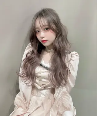 ロング カラー 難波/心斎橋/ボブ/ 髪質改善/ハイトーンのヘアスタイル